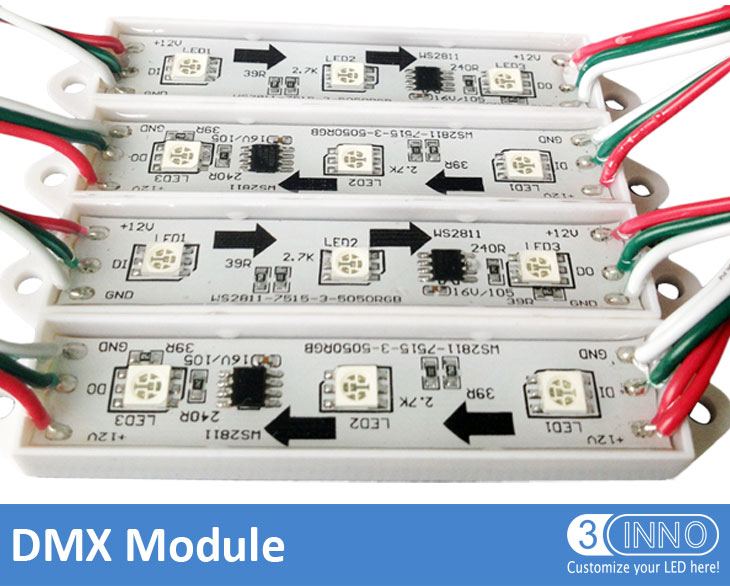 DMX LED モジュール (75x15mm)