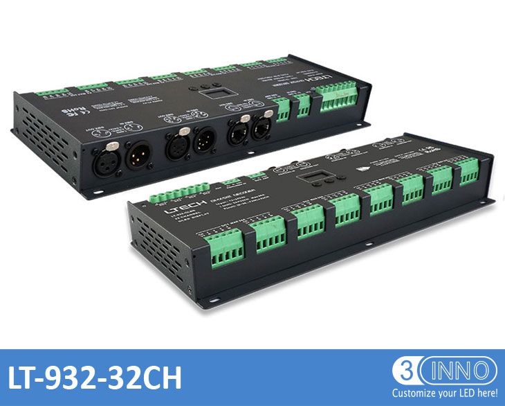 定電圧32CH DMXデコダDC12V-DC24V
