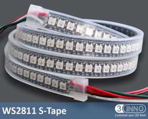 144 ピクセル テープ DMX LED ストリップの LED ストリップ ライト WS2812 LED テープ ビデオ ピクセル テープ DMX LED リボン RGB LED テープ DMX リボン テープ WS2812 柔軟なテープ広告 LED テープ